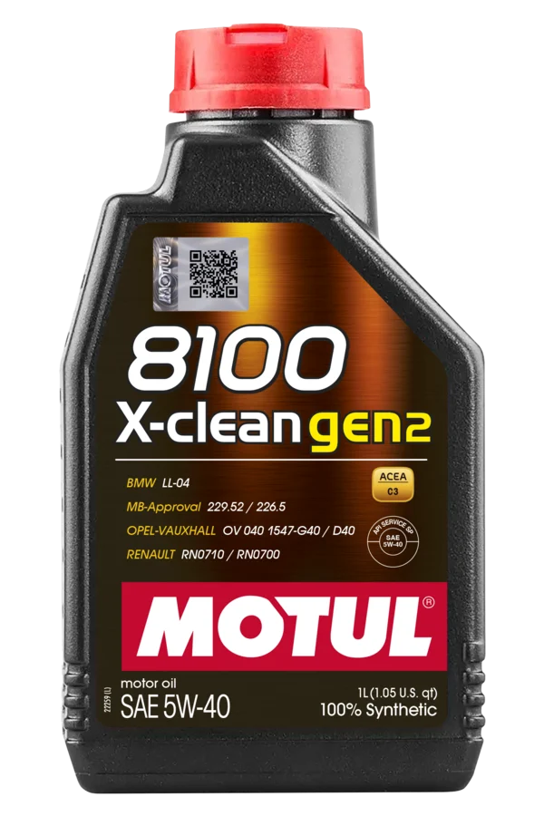 MOTUL 8100 X-CLEAN GEN2 5W-40 1 л